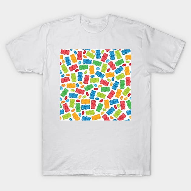 Gummies Pattern T-Shirt by XOOXOO